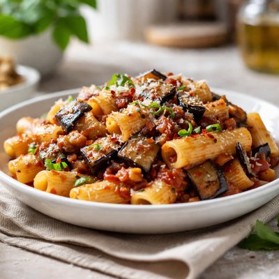 Pasta con le melanzane