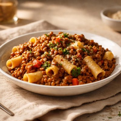Pasta lentejas