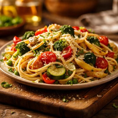 Pasta primavera homemade