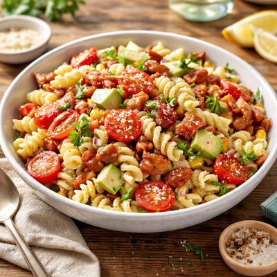 Pasta salad with bacon