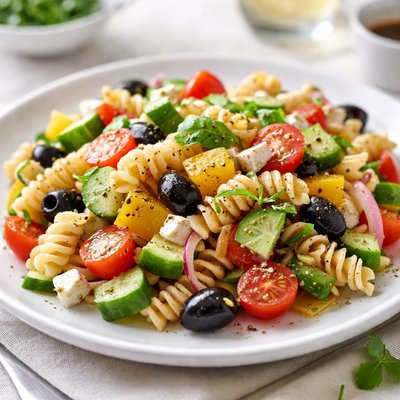 Pasta salad with vegetables