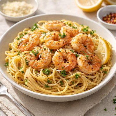 Pasta shrimp