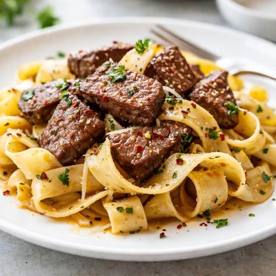 Pasta with beef
