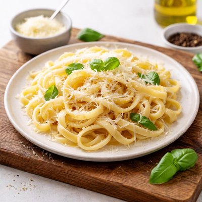 Pasta with grated cheese