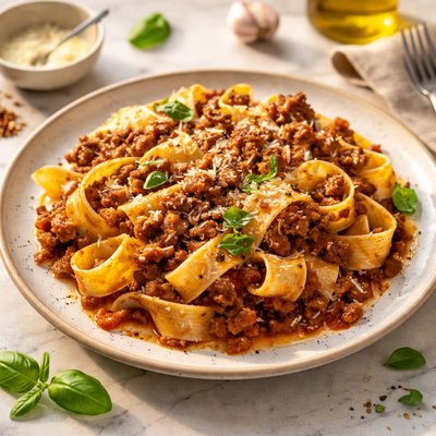 Pasta with italian ragu