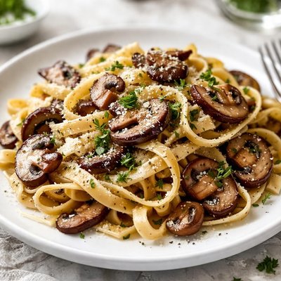 Pasta with mushrooms