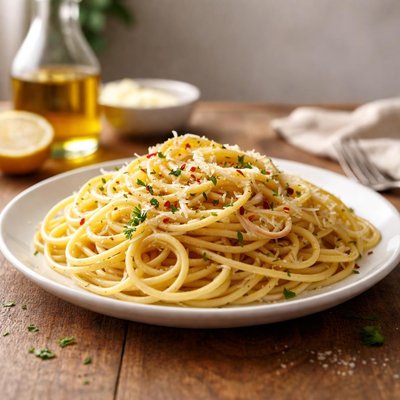 Pasta with olive oil