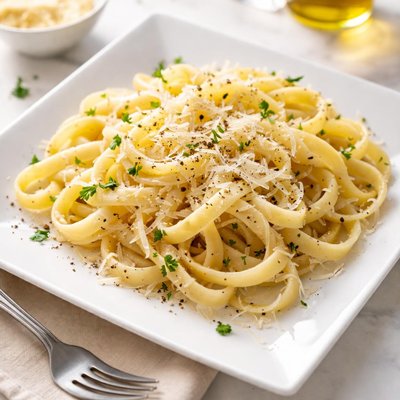 Pasta with parmesan