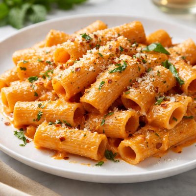 Pasta with vodka sauce