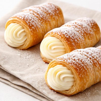 Pastry with cream