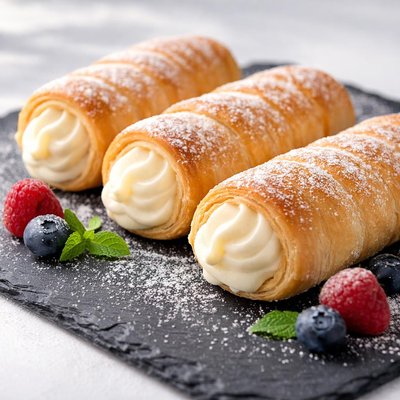 Pastry with cream filling