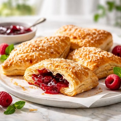 Pastry with jam