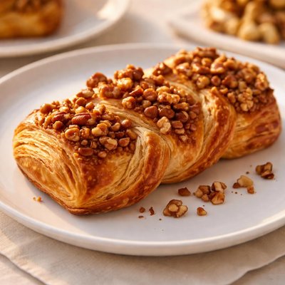Pastry with nuts