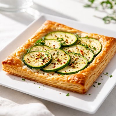 Pastry with zucchini
