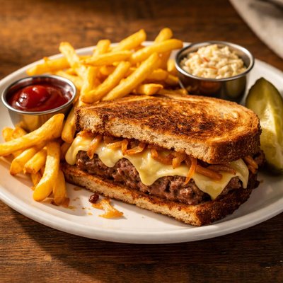 Patty melt meal