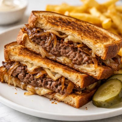 Patty melt sandwich