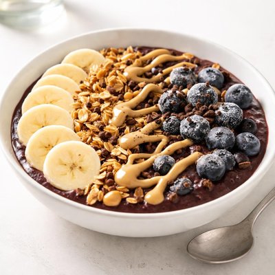 Tazón de Açaí y Mantequilla de Maní en Juice Generation