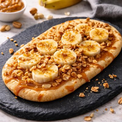 Pb banana crunch flatbread tropical smoothie cafe