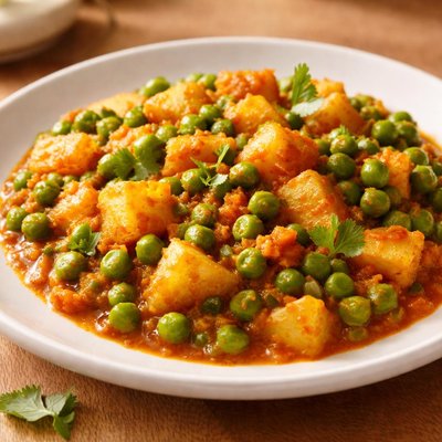Pea and potato curry