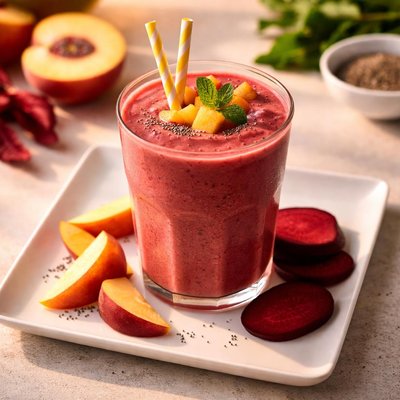 Peach beets smoothie