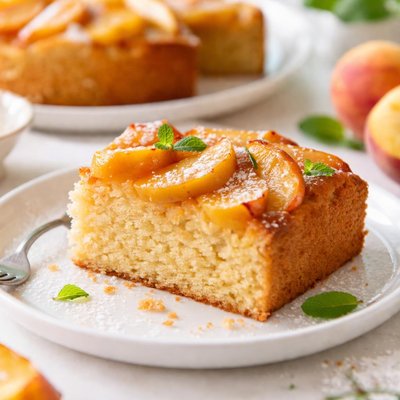 Peach cake