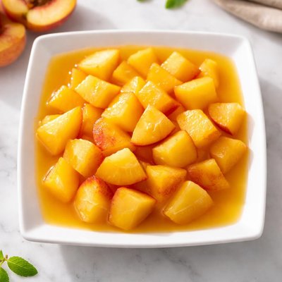 Peach chunks in juice