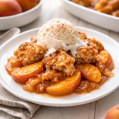 Peach cobbler