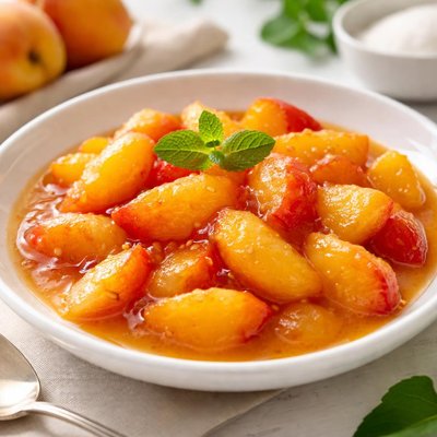 Peach compote