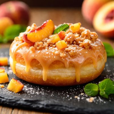 Peach donut