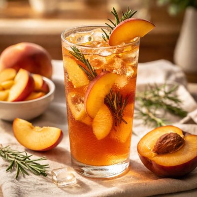 Peach fruit tea