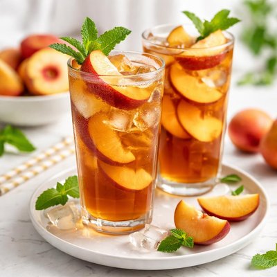 Peach iced tea