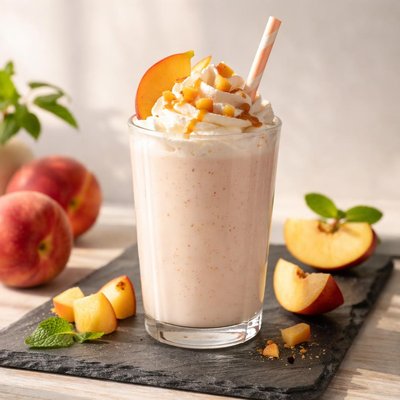 Peach milkshake