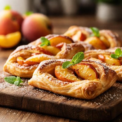 Peach pastry