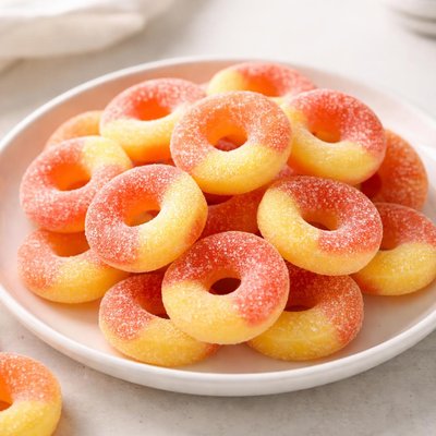 Peach ring gummies