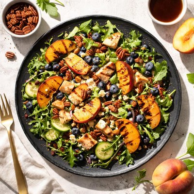 Peach salad mendocino farms