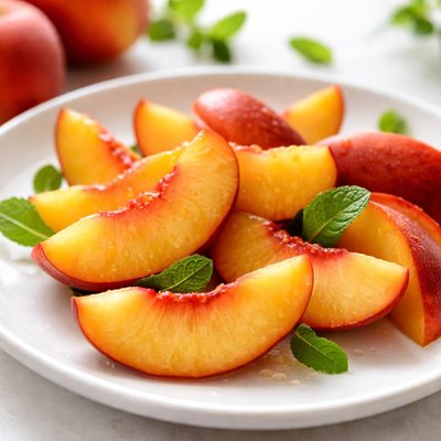 Peach slices