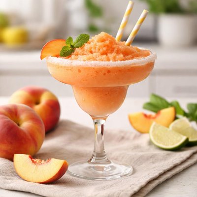 Peach slush margarita