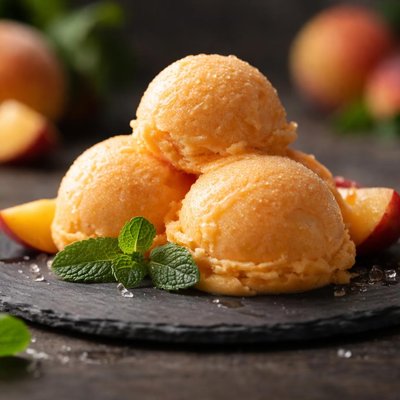 Peach sorbet