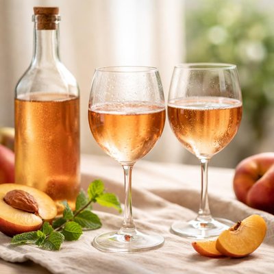 Peach wine