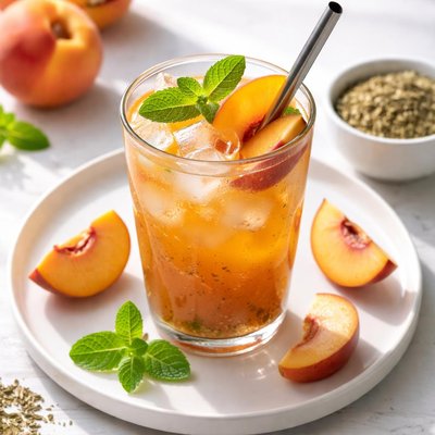 Peach yerba mate