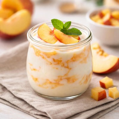 Peach yoghurt