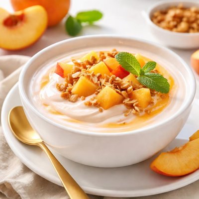 Peach yogurt