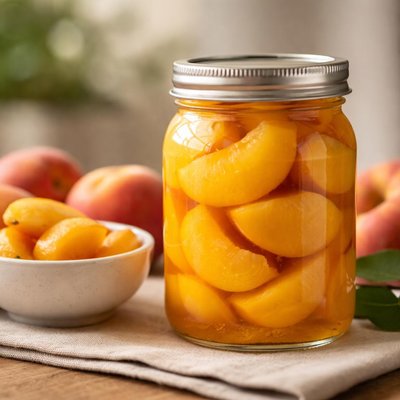 Peaches canned in juice