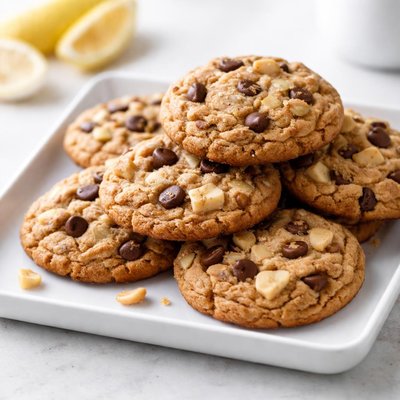 Peanut banana chocolate chip cookies