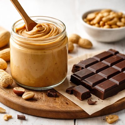 Peanut butter and choc