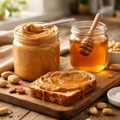 Peanut butter and honey
