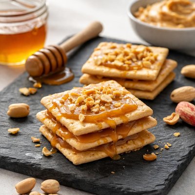 Peanut butter and honey crackers