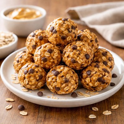 Peanut butter and oat ball