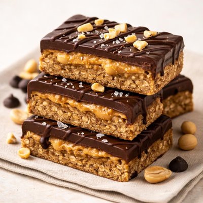 花生黄油鹰嘴豆巧克力棒