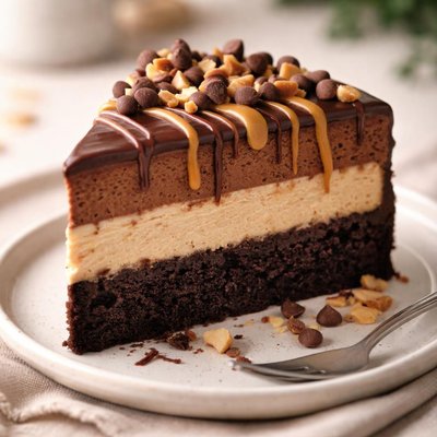 Peanut butter chocolate mousse cake